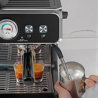 20 بار الكهربائية اسبريسو آلة صنع القهوة الإيطالية مع طاحونة الحليب Frother المنزل Latté كابتشينو آلة قهوة بالكبسولات - الصورة 4